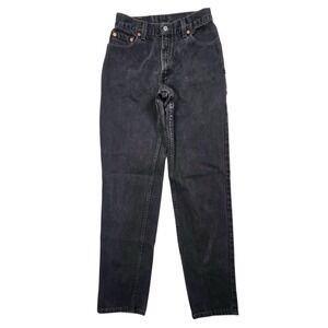 Vtg Levi's 550 Relaxed Fit Jeans Womens 6 Black Tapered Leg Made in USA 90s 1999